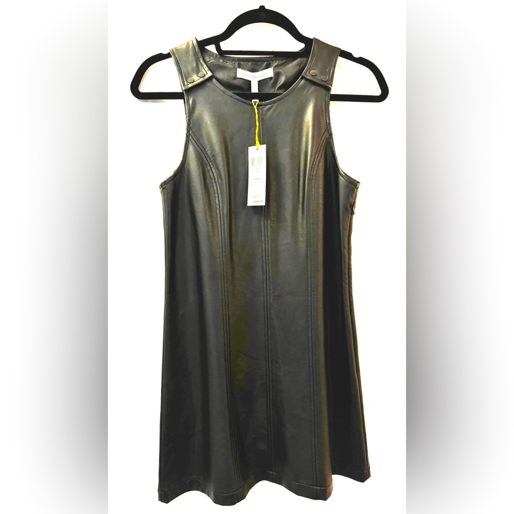 BCBGeneration Faux Leather Mini Dress - 0